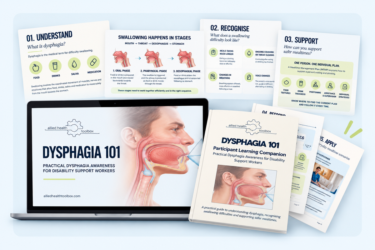 Dysphagia 101 course presentation and workbook